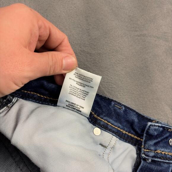 Silver Jeans Co. Boot Cut Jeans Women's 32x33 Blue Elyse Slim Boot Distressed - Picture 5 of 10